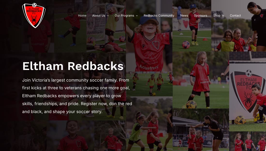 Eltham Redbacks FC football club website