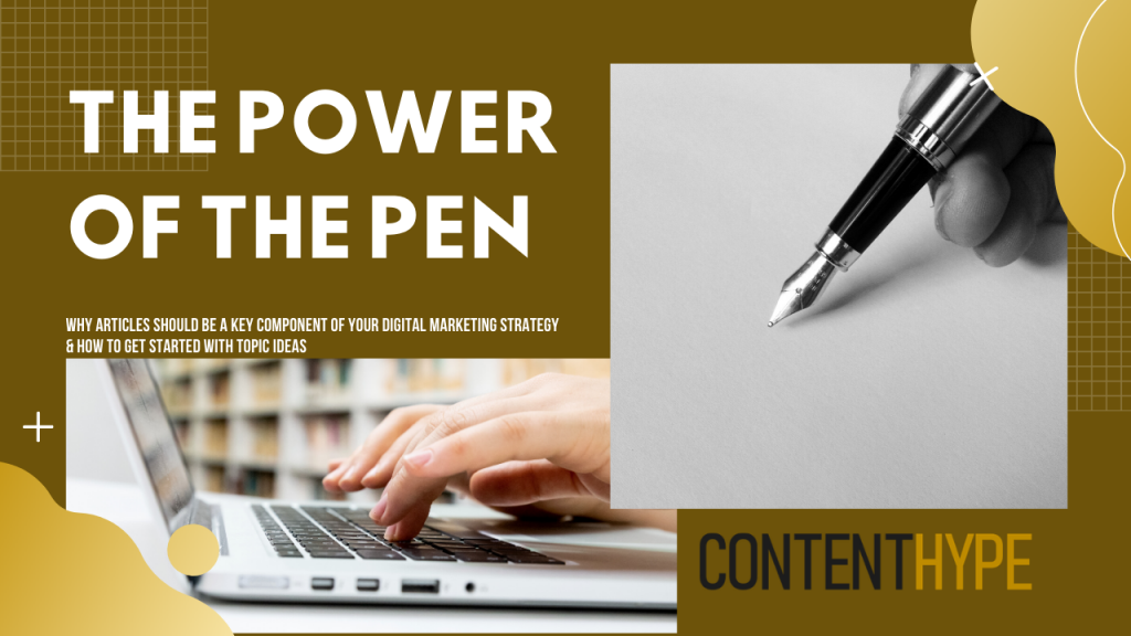 THE POWER OF THE PEN