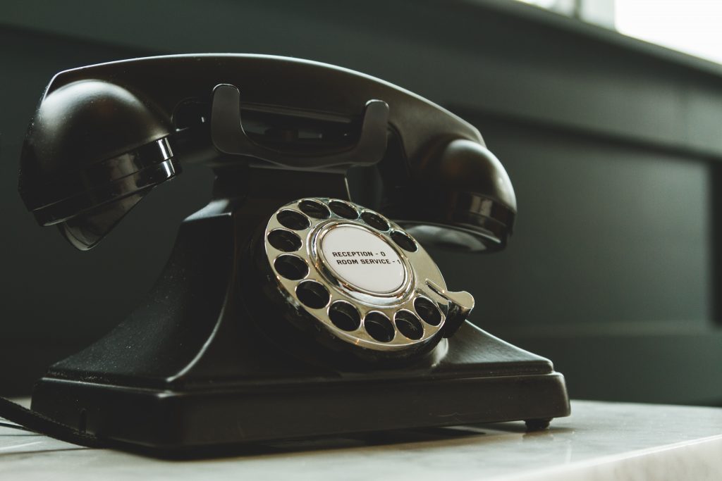 A telephone used for communications