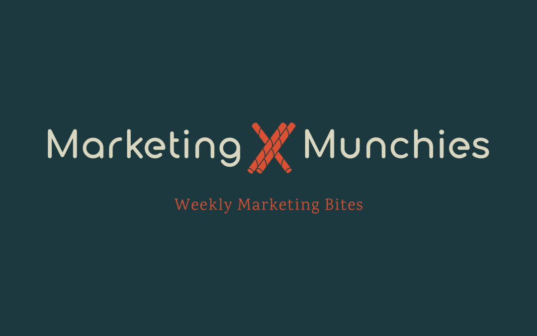 Introducing Marketing Munchies: Weekly Marketing Bites Consumed In 30 Minutes or Less!