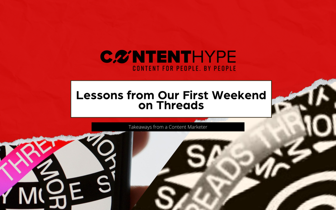 Lessons from Our First Weekend on Threads: Takeaways from a Melbourne Content Marketer