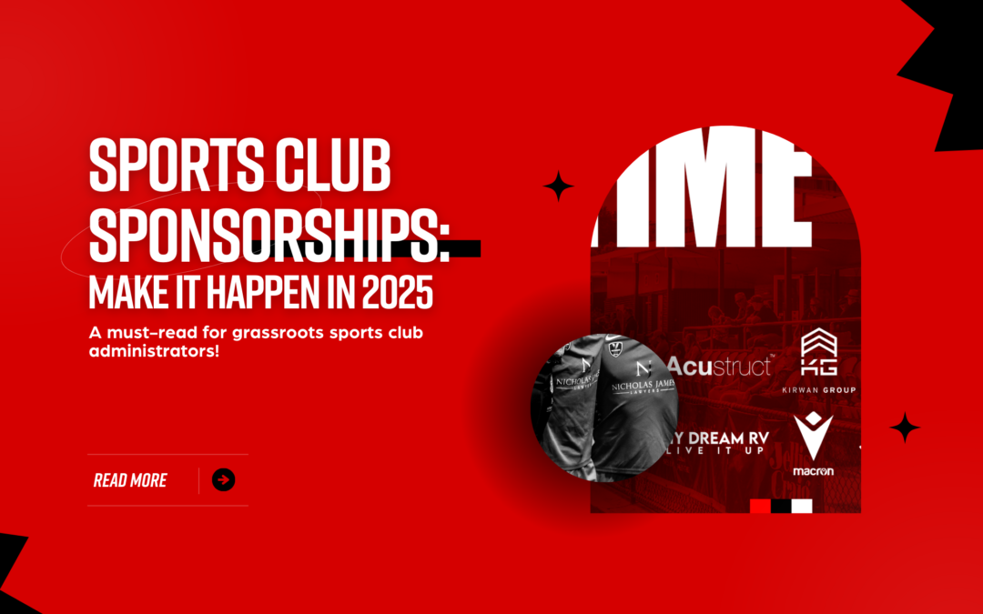 Sports Club Sponsorships: Make it Happen in 2025 - A must-read guide for grassroots sports club administrators featuring sponsorship logos