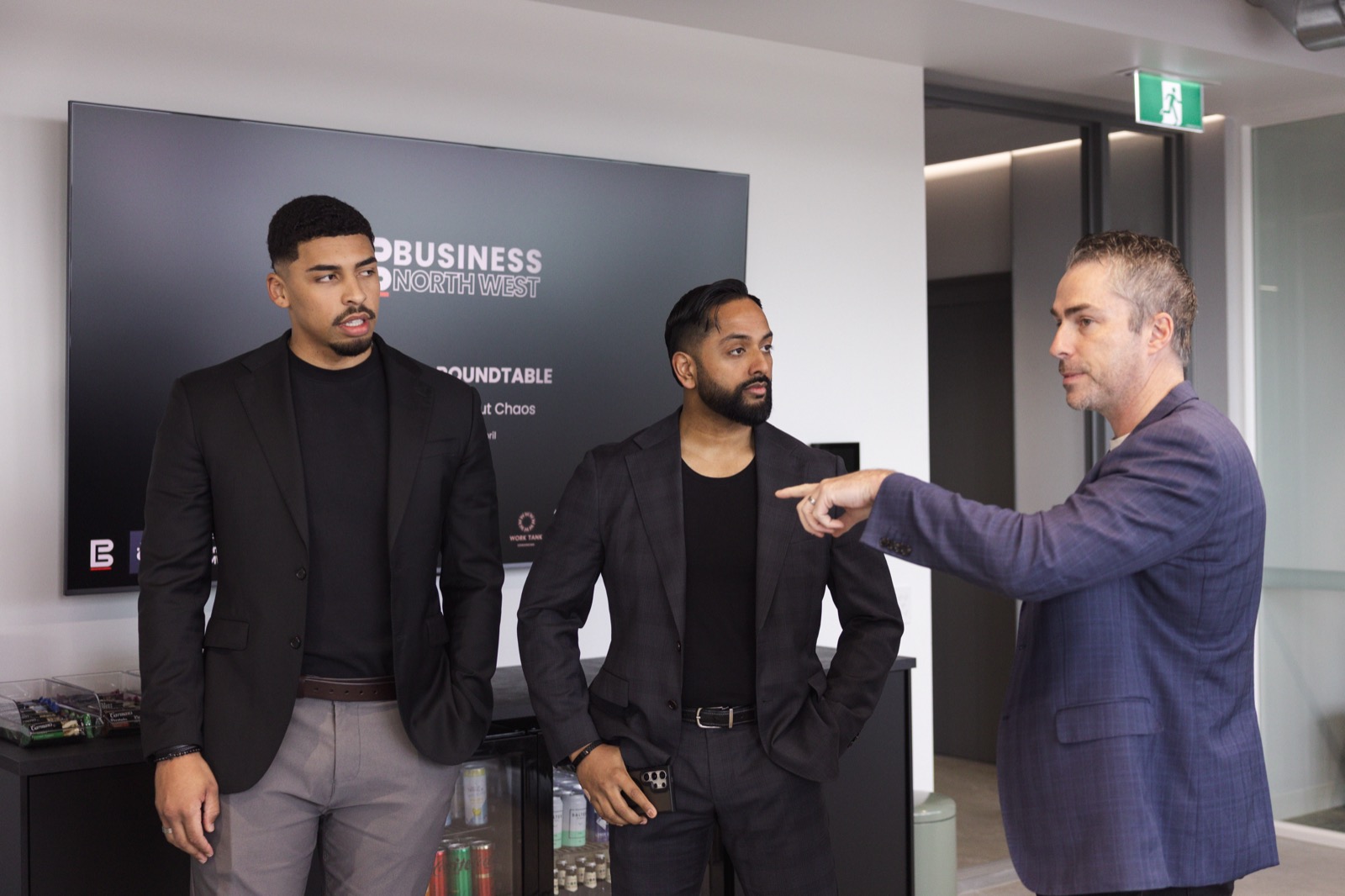 Business owners at a networking event