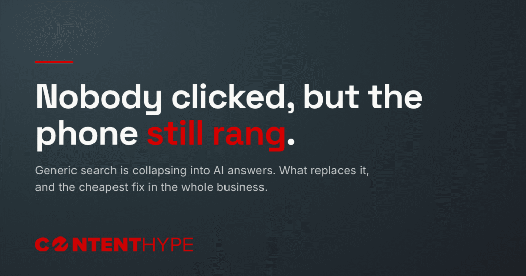Nobody clicked, but the phone still rang.